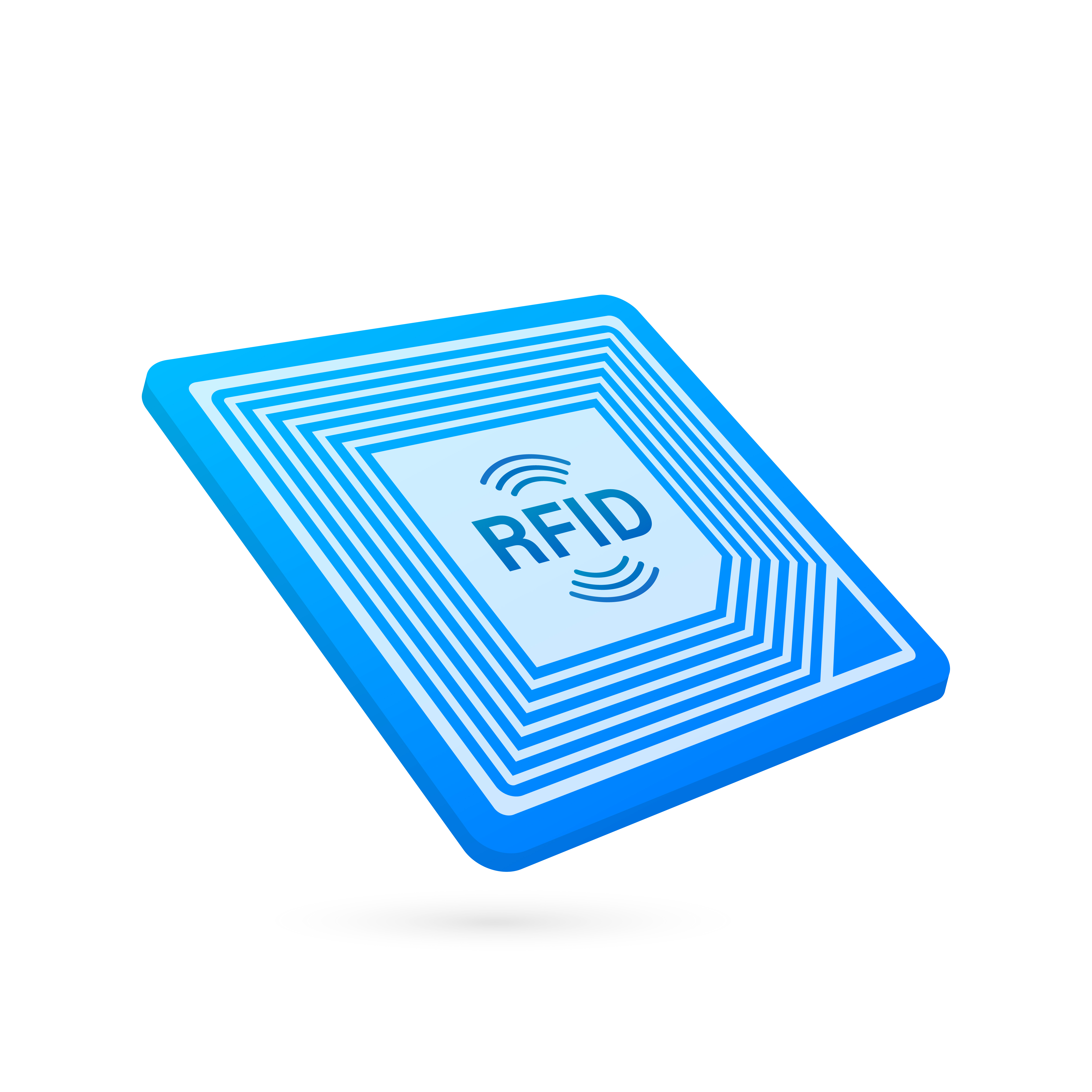 RFID Radio Frequency IDentification. Technology concept. Digital technology. Vector stock illustration rfid